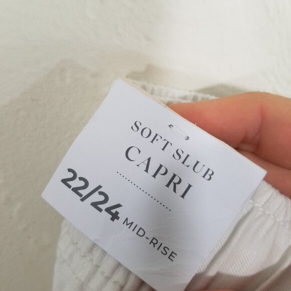 NWT Lane Bryant Soft Slub Capri Pants Pull-On Size 22/24 - Picture 5 of 7